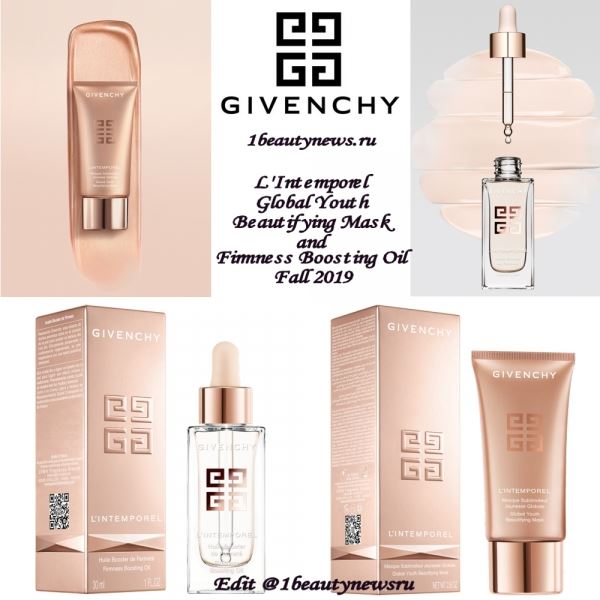 Новые маска и масло для лица Givenchy L'Intemporel Global Youth Beautifying Mask and Firmness Boosting Oil Fall 2019